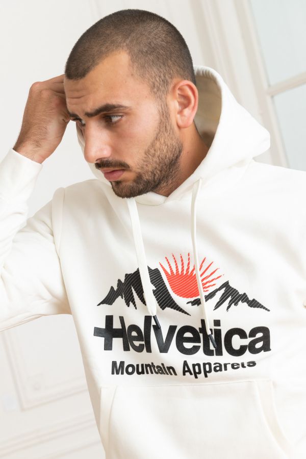 Pull/sweatshirt Homme Helvetica Mountain Pioneers PLEYADE WHITE