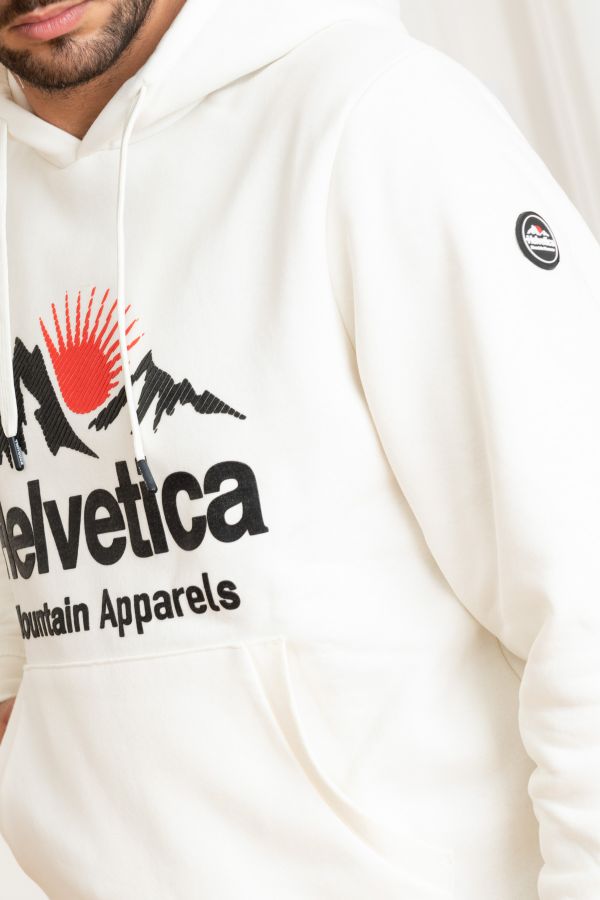 Pull/sweatshirt Homme Helvetica Mountain Pioneers PLEYADE WHITE