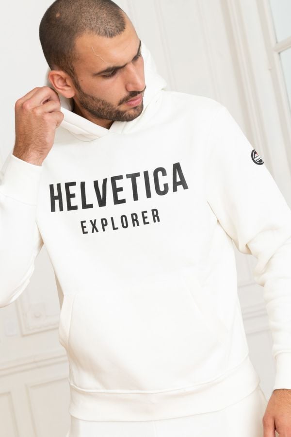 Pull/sweatshirt Homme Helvetica Mountain Pioneers LAUN WHITE