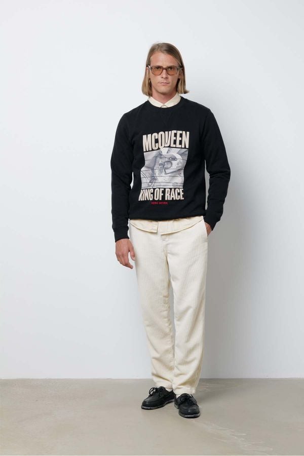 Pull/sweatshirt Homme Steve Mcqueen FACE TO FACE BLACK H22417