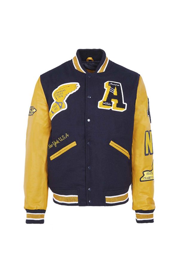 Blouson Homme American College AC-4 NAVY/YELLOW