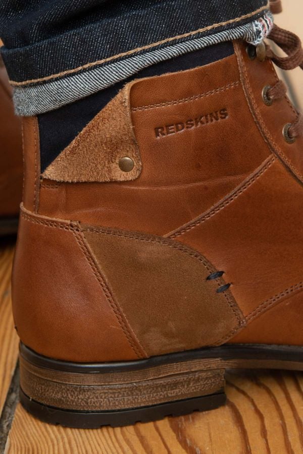 Boots / Bottes Homme Redskins YANI COGNAC MARINE