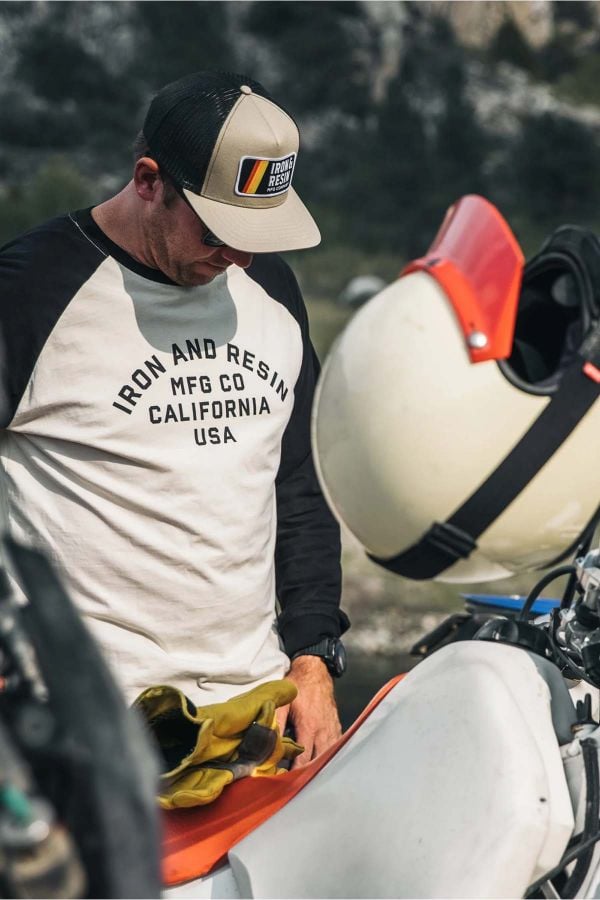 Camiseta Hombre Iron & Resin MOTO TEAM JERSEY NATURAL