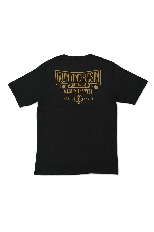 Tee Shirt Homme Iron & Resin MADE IN THE WEST TEE BLACK
