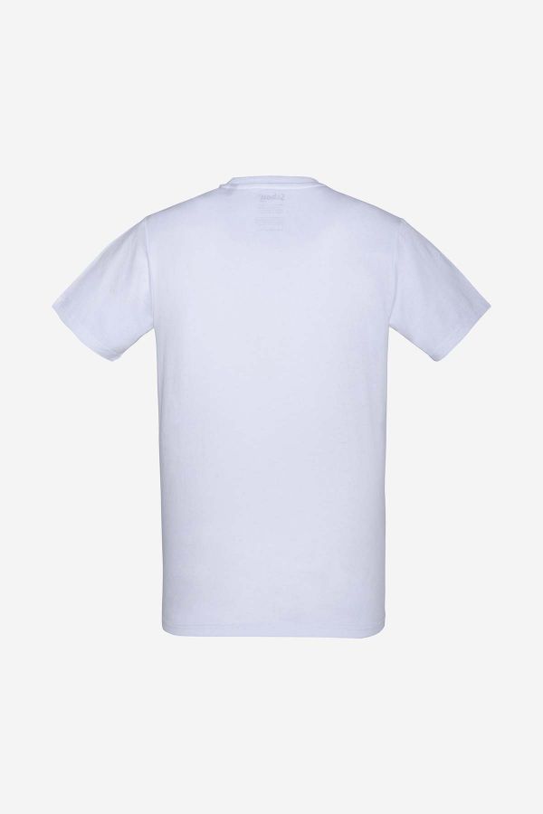 Tee Shirt Homme Schott TS01MC WHITE/BLACK