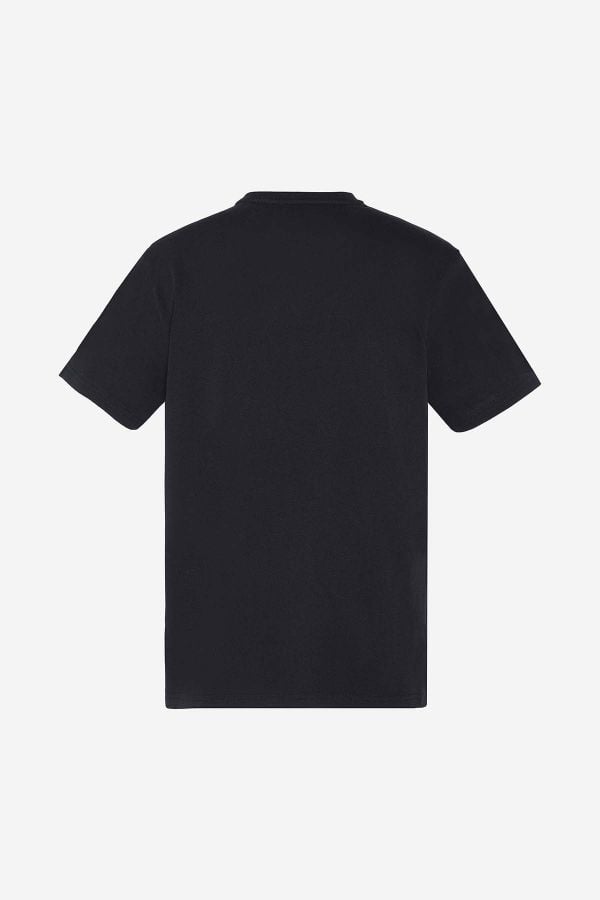 Herren T-shirt Schott TS01MCLOGO WHITE/BLACK