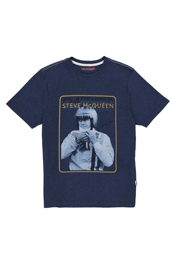 Herren T-shirt Steve Mcqueen TEE SHIRT TSM01-120 DARK INDIGO
