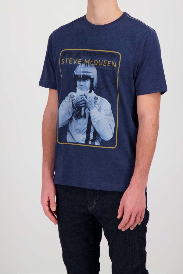 Herren T-shirt Steve Mcqueen TEE SHIRT TSM01-120 DARK INDIGO