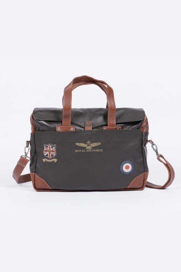 Sacs Mixte Royal Air Force CROOKS BAG DARK BROWN