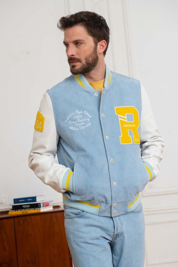 Chaqueta Hombre Redskins CLAN MUSTER SKY BLUE / WHITE