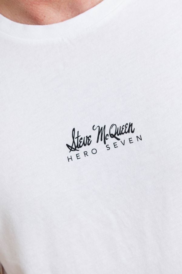 T-shirt Uomo Steve Mcqueen GUN SOFA WHITE