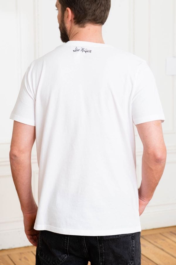 Camiseta Hombre Steve Mcqueen ACTOR WHITE