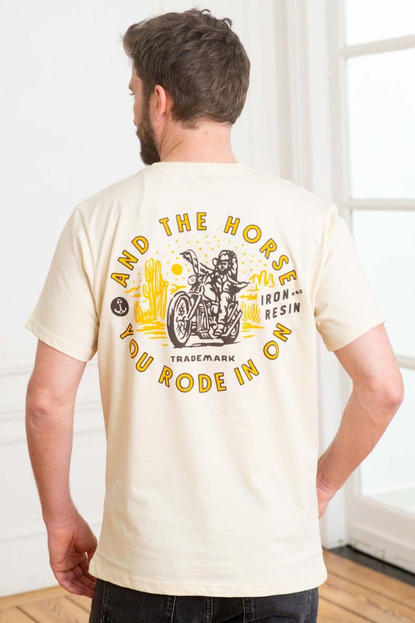 Camiseta Hombre Iron & Resin THE HORSE YOU RODE TEE NATURAL