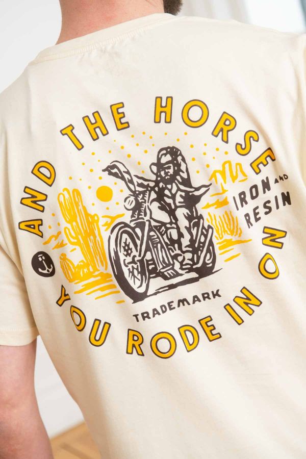 T-shirt Uomo Iron & Resin THE HORSE YOU RODE TEE NATURAL