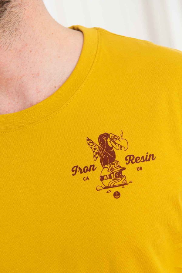 Herren T-shirt Iron & Resin VULTURE TEE YELLOW
