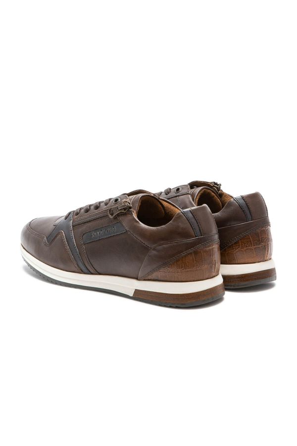 Chaussures Homme Redskins LUDIC COGNAC MARINE CHATAIGNE