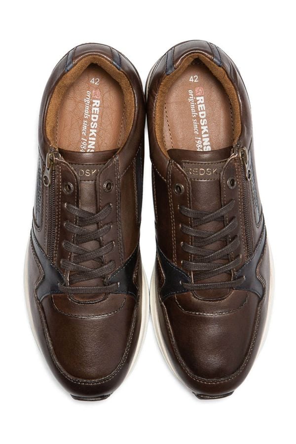 Chaussures Homme Redskins LUDIC COGNAC MARINE CHATAIGNE