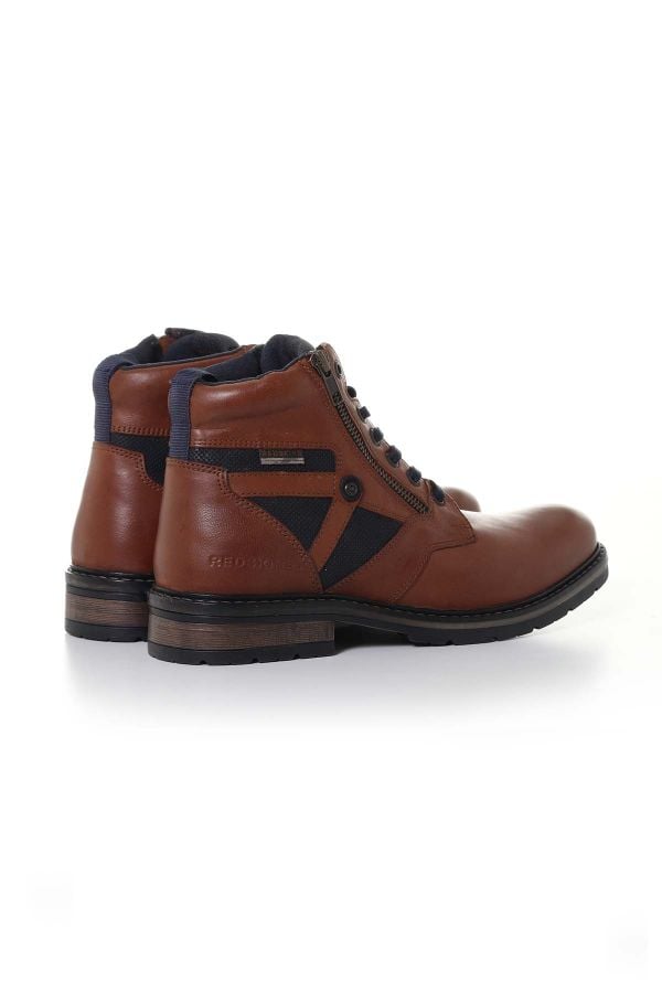 Boots / Bottes Homme Redskins ETERNEL COGNAC+MARINE