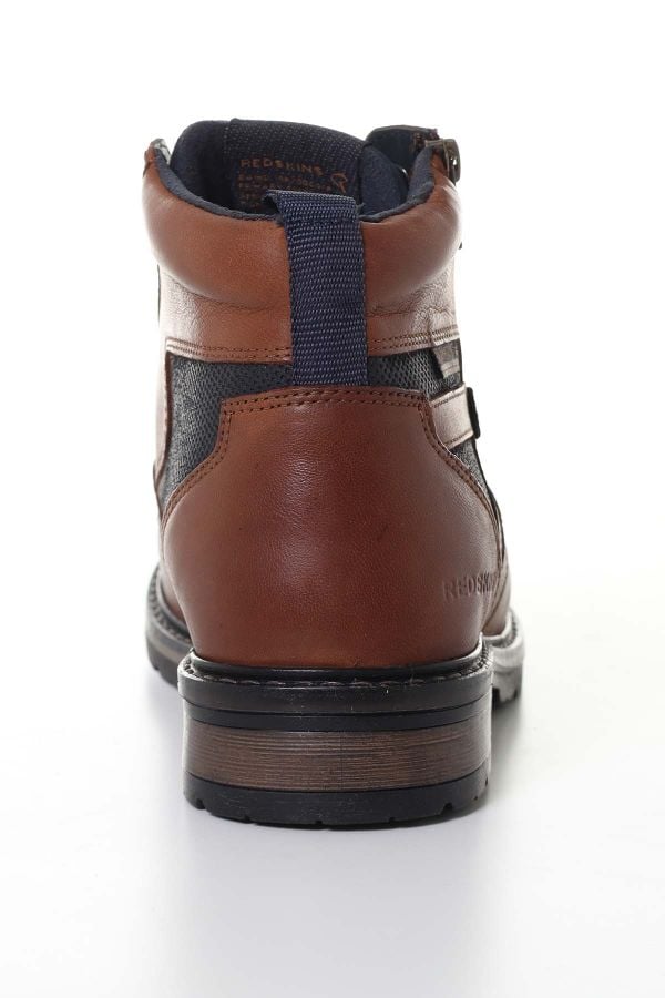 Boots / Bottes Homme Redskins ETERNEL COGNAC+MARINE