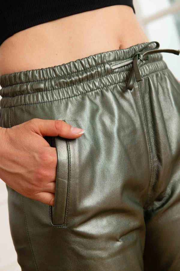 Pantaloni Donna Oakwood GIFT METAL VERT FONCE 523