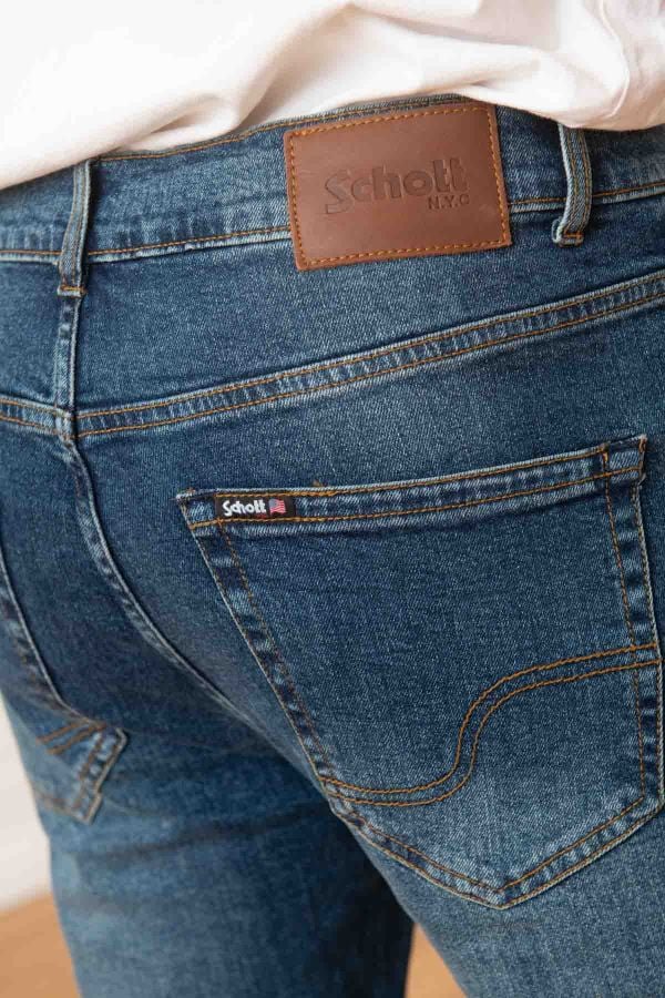 Jeans Uomo Schott TRD1300 BLUE STONE
