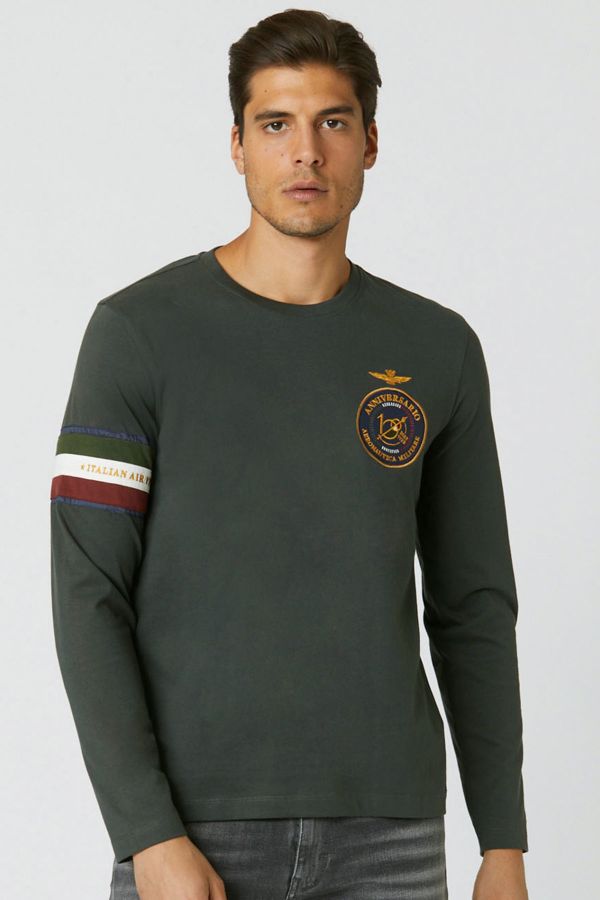 Camiseta Hombre Aeronautica Militare TS2138J558 DARK GREEN