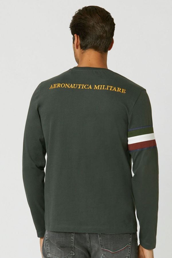 Herren T-shirt Aeronautica Militare TS2138J558 DARK GREEN