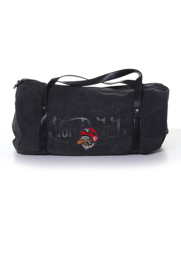 Sac de sport rond anthracite - sac de sport rond pour homme - sac de voyage  / sac