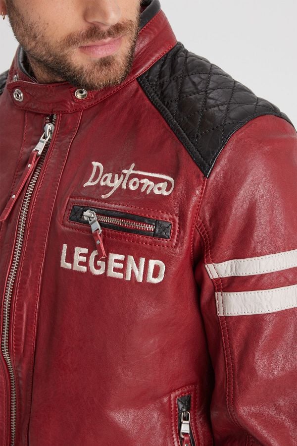 Blouson Homme Daytona GLADSTONE+HOOD LAMB VITA RED
