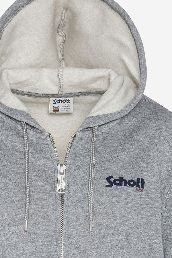 Pull/sweatshirt Homme Schott SWZIP HEATHER GREY