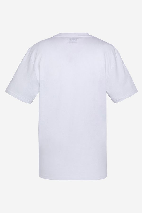 Herren T-shirt Schott TSBASE01 WHITE / WHITE