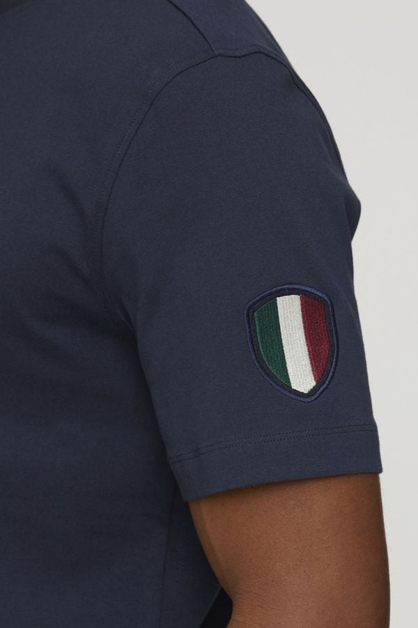 Herren T-shirt Aeronautica Militare TS2231J592 08347 BLU NAVY
