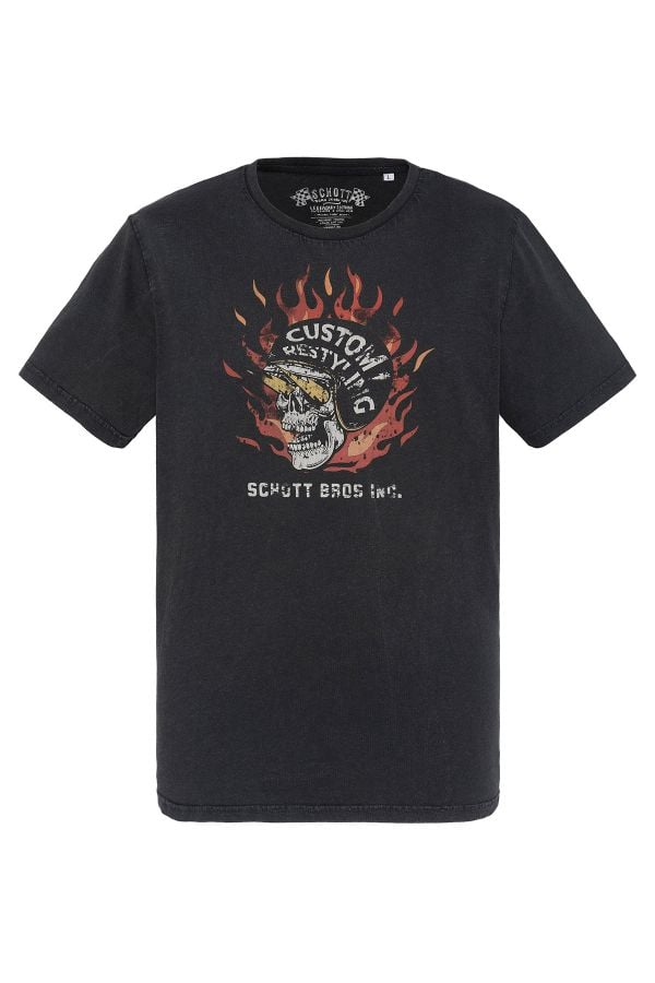 Camiseta Hombre Schott TSELIS BLACK