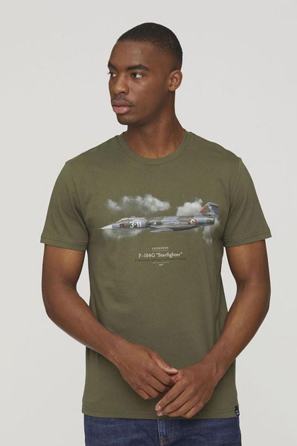 Tee Shirt Homme Aeronautica Militare TS2254J607 39291 VERDE OSCURO