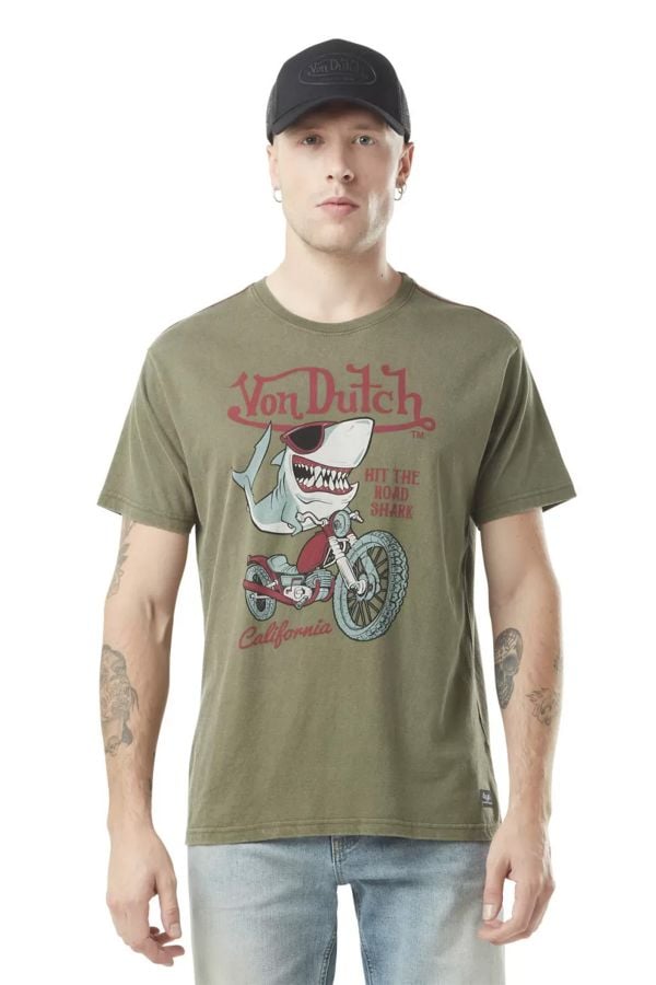 T-shirt Uomo Von Dutch TEE SHIRT SHARK K