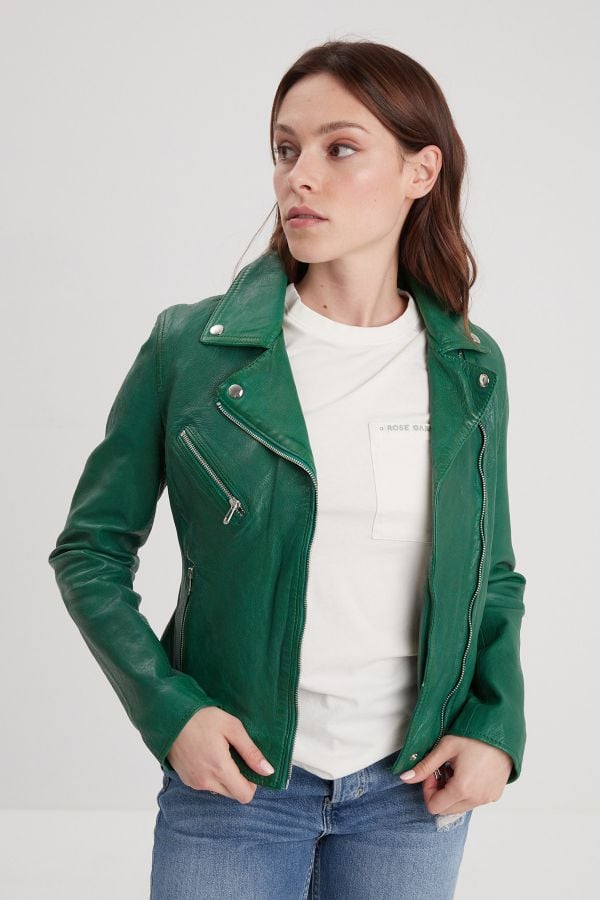 Chaqueta Mujeres Rose Garden OLYMPE LAMB VITA HOLLY GREEN