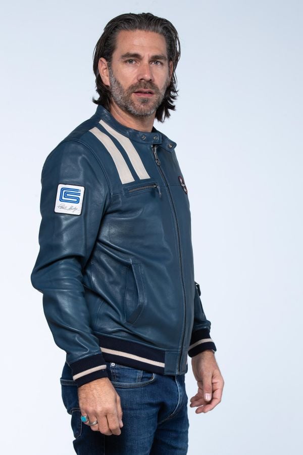 Blouson Homme Carroll Shelby COBRA MEN ROYAL BLUE