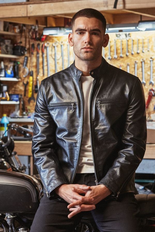 Chaqueta Hombre Avi Leather CAFE RACER