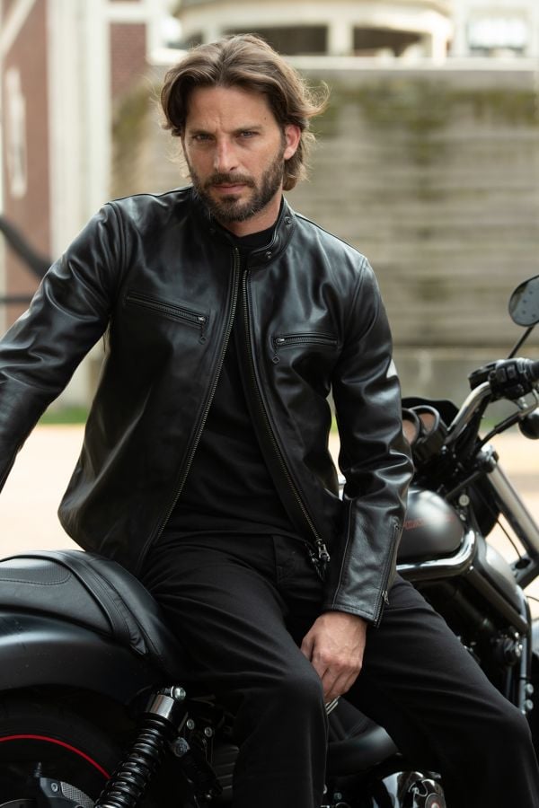 Herren Jacke Thedi Leathers CCT-1260 BLACK