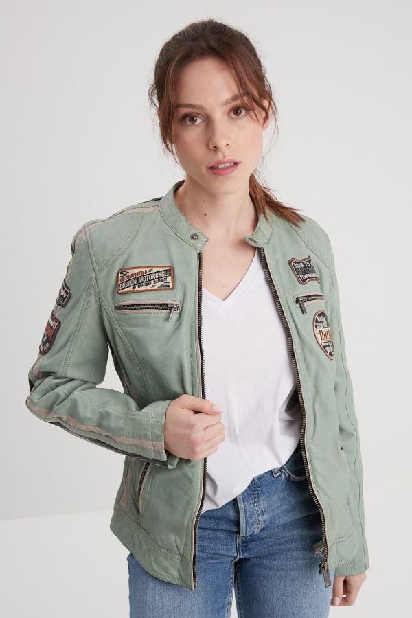 Blouson Femme Rose Garden SOLINE LAMB VITA JADE