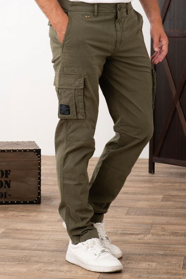 Pantalon Homme Aeronautica Militare PA1329CT3300 39284 VERDE