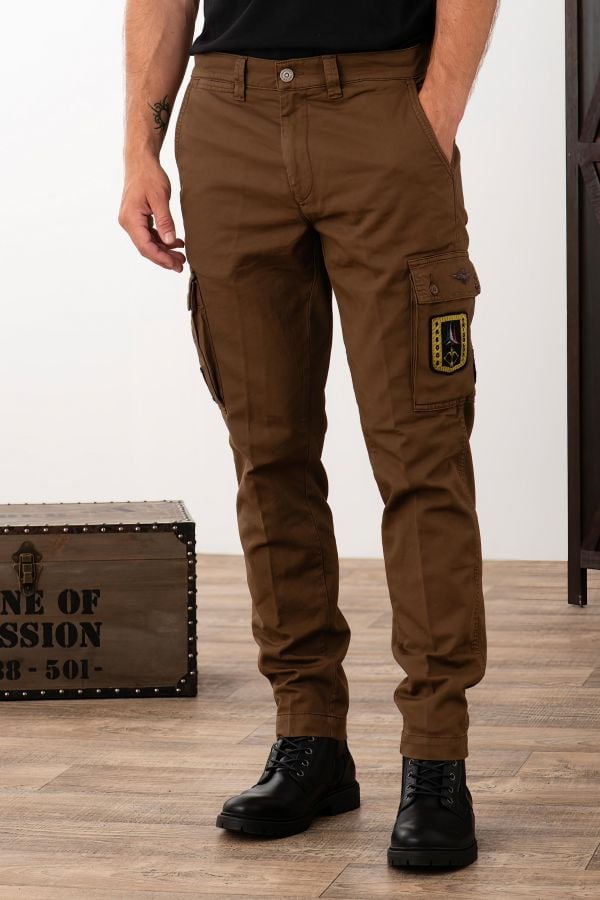 Pantaloni Uomo Aeronautica Militare PA1598CT3294 CHOCOLATE