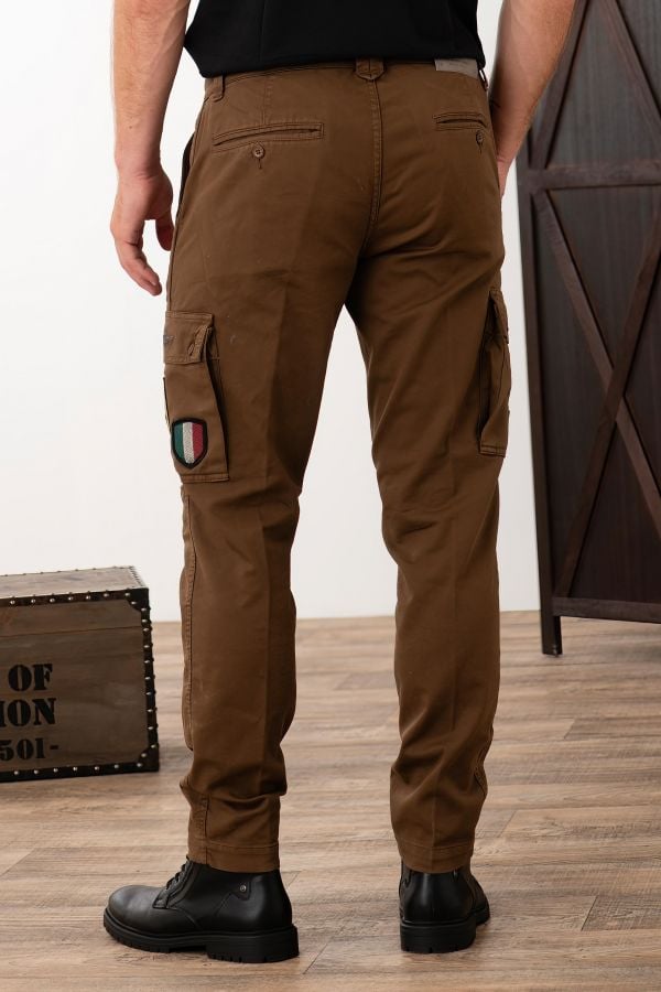 Pantaloni Uomo Aeronautica Militare PA1598CT3294 CHOCOLATE