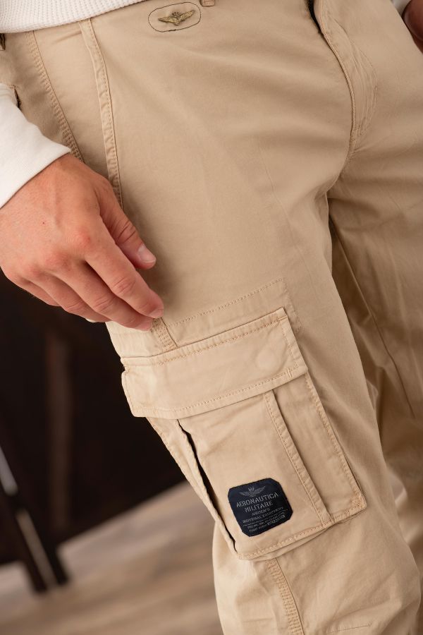 Pantaloni Uomo Aeronautica Militare PA1329CT3300 57551 BEIGE