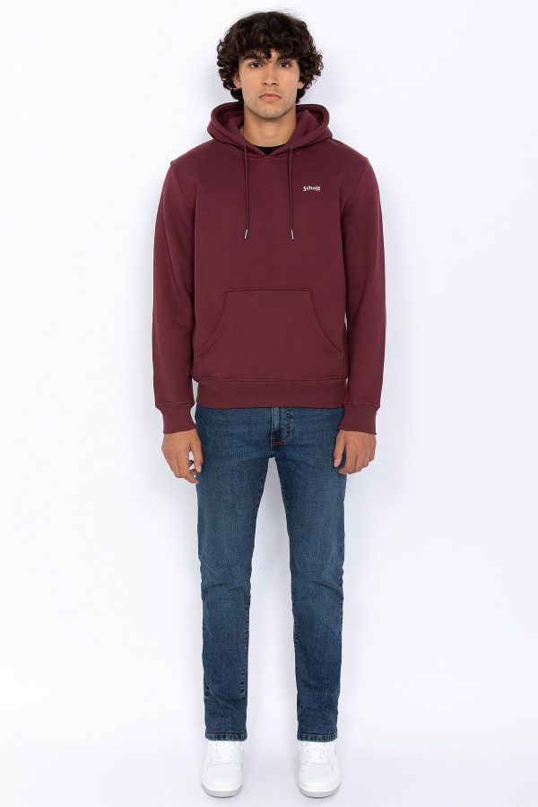 Chaqueta Hombre Schott SWCASUAL2 BURGUNDY