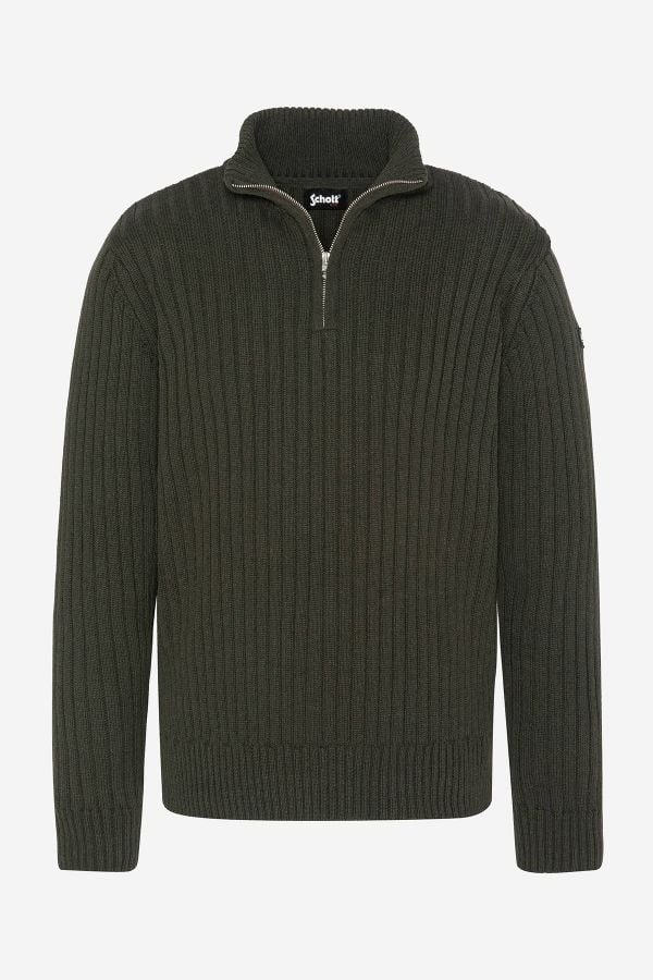 Pull/sweatshirt Homme Schott PLECORAGE2 DARK KAKI