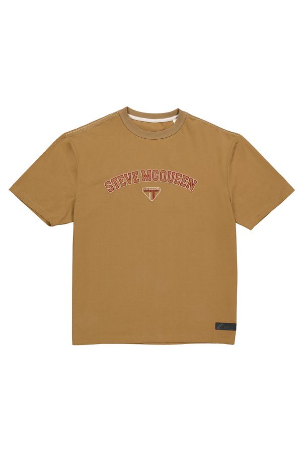 T-shirt Uomo Steve Mcqueen TEE SHIRT TSM08-103 TOBACCO