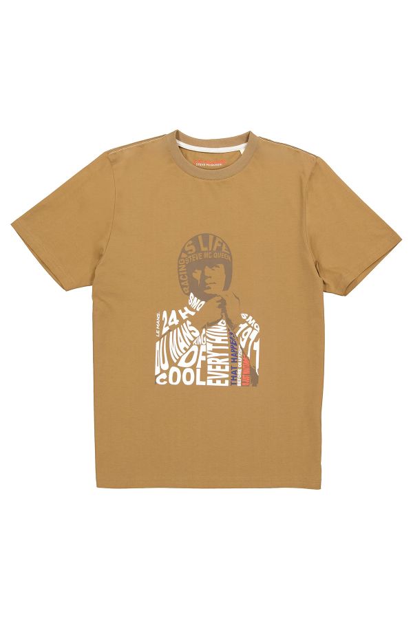 Tee Shirt Homme Steve Mcqueen TEE SHIRT TSM06-103 TOBACCO