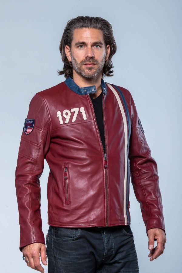 Blouson Homme Steve Mcqueen GUS5 DARK RED