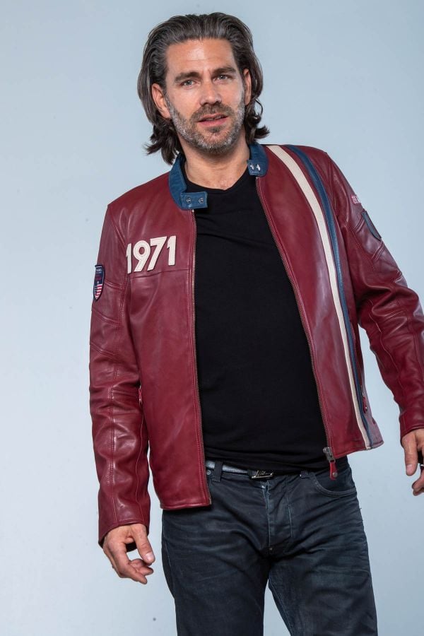 Chaqueta Hombre Steve Mcqueen GUS5 DARK RED